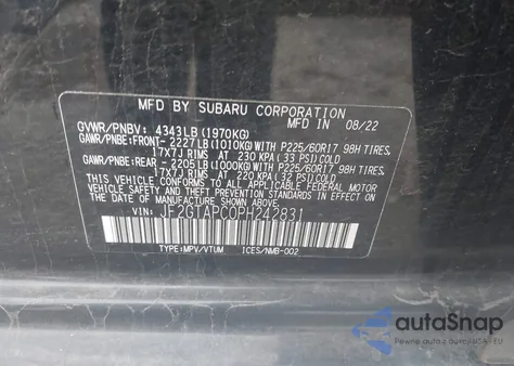 2023 Subaru Crosstrek Premium из США, поврежденный, VIN JF2GTAPC0PH242831